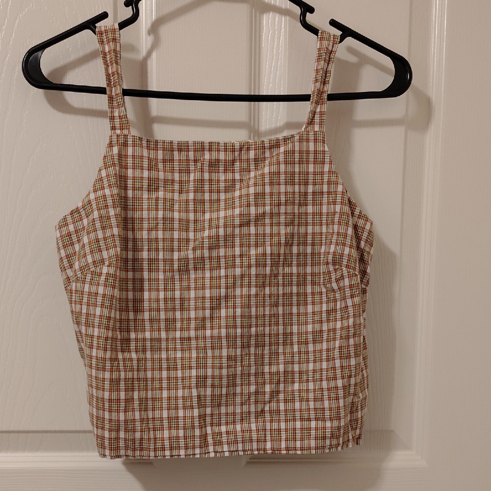 Vintage - XS American Eagle Plaid Top